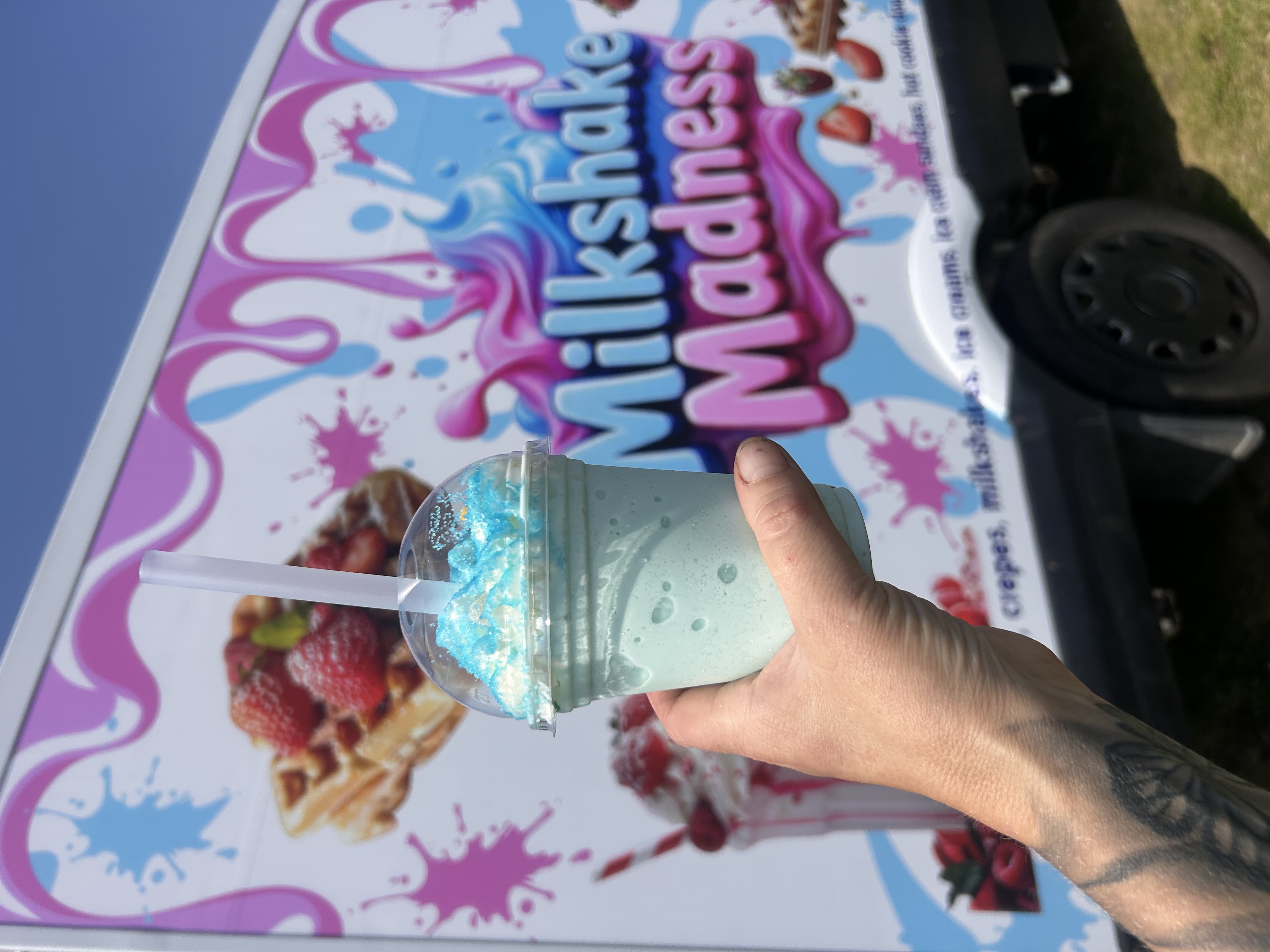 Sherbet blast milkshake